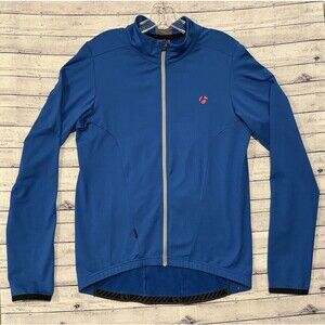 BONTRAGER RXL Cycling Softshell Jacket Sz L Blue Thermal Jersey Profila Full Zip